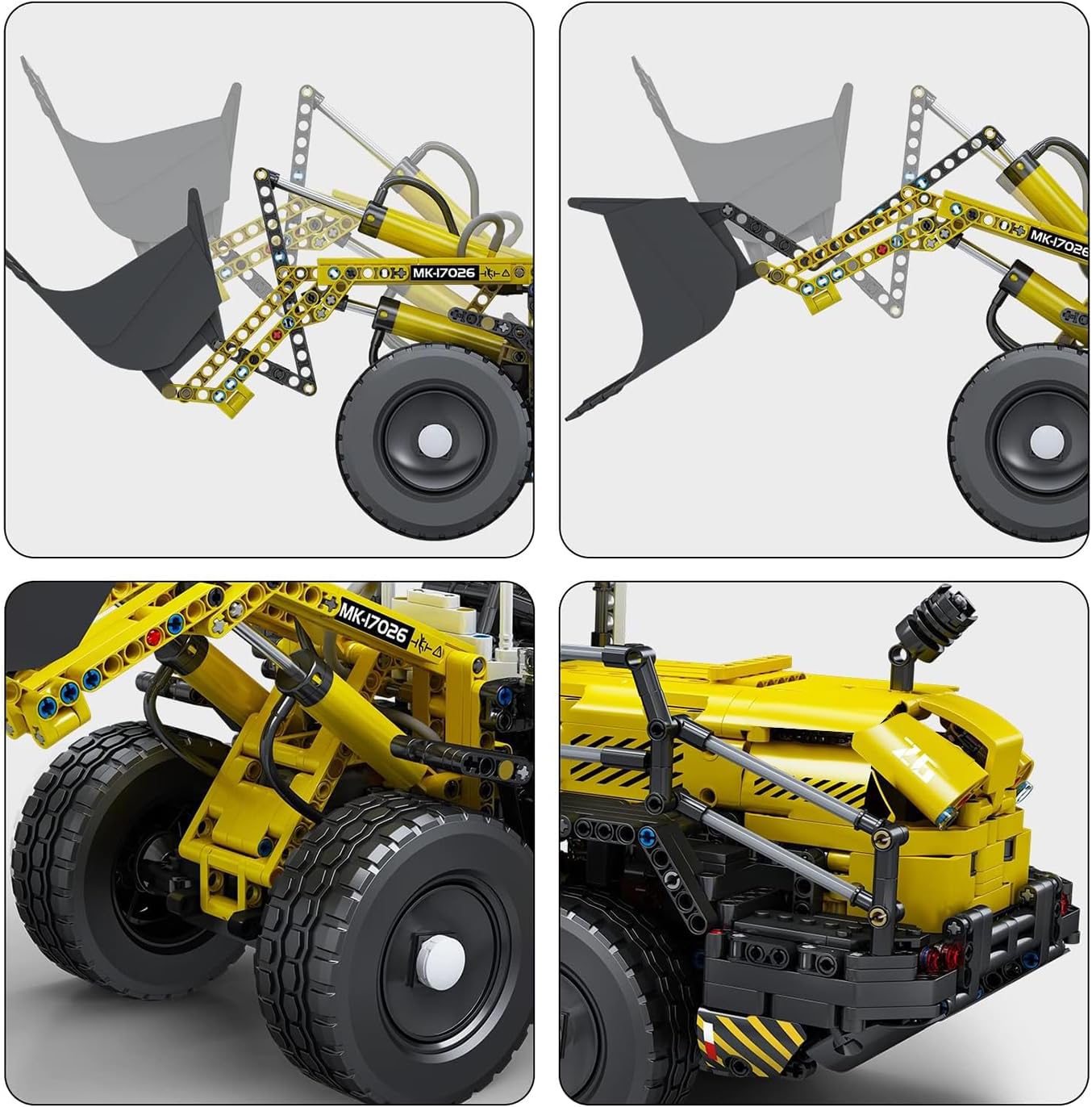 Mould King 17026 RC Technik pneumatischer Radlader MaxiBricks