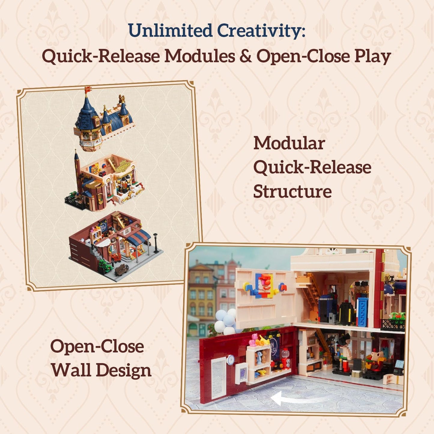 Pantasy 85031 Modular Building Spielzeugladen - Toy Store 2978 Teile