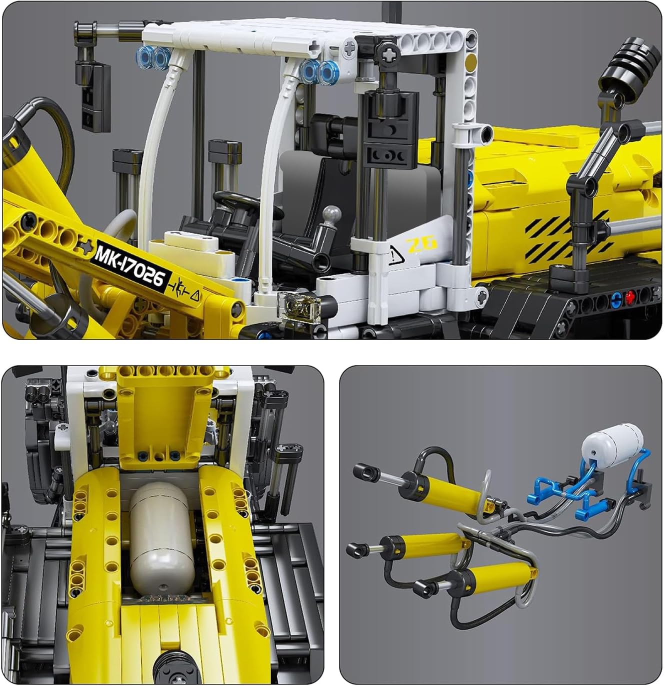 Mould King 17026 RC Technik pneumatischer Radlader MaxiBricks