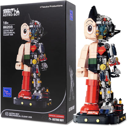 Pantasy 86203HY Astro Boy Displayfigur 1258 Klemmbausteine Clear Version MaxiBricks