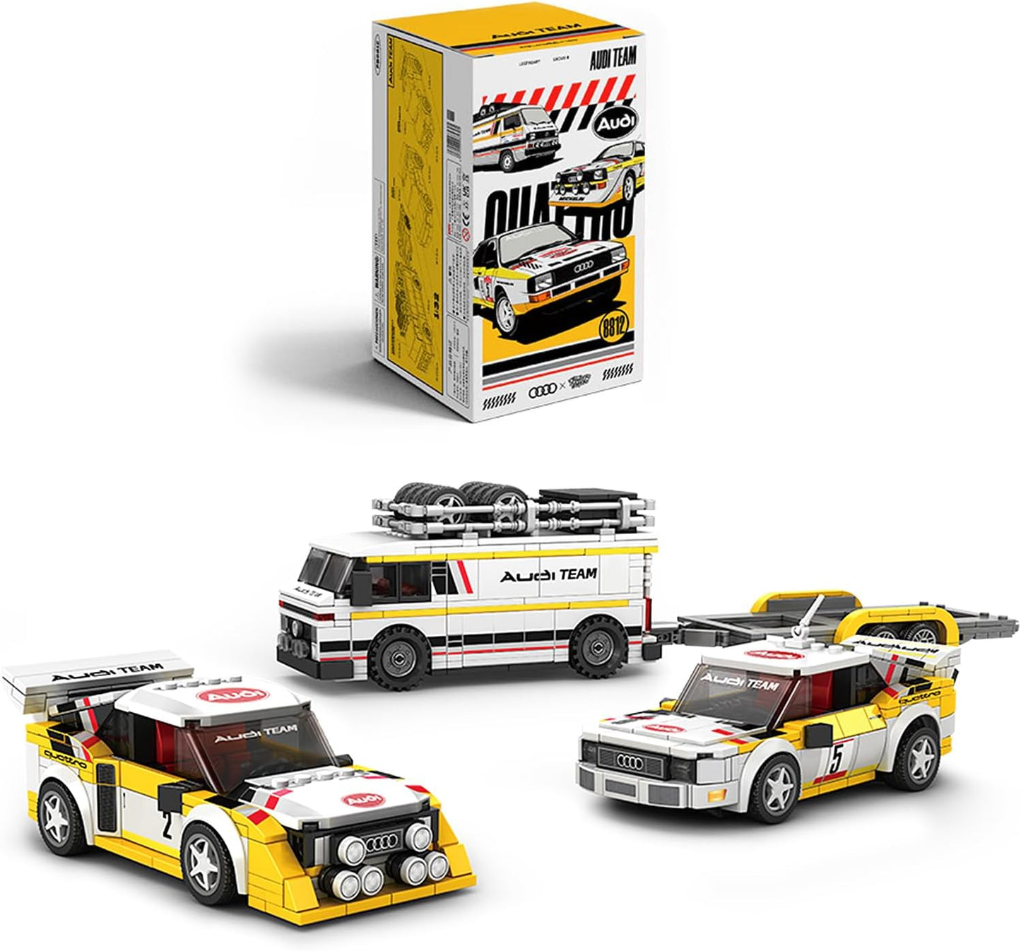 Bole Brick PB 8812 Team Audi S1 Sport Quattro 1984 1:32 MaxiBricks