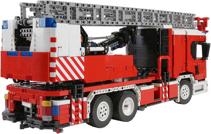 Mould King 17022 RC Technik Feuerwehr Drehleiter Löschfahrzeug Truck - MaxiBricks GmbHMK-17022