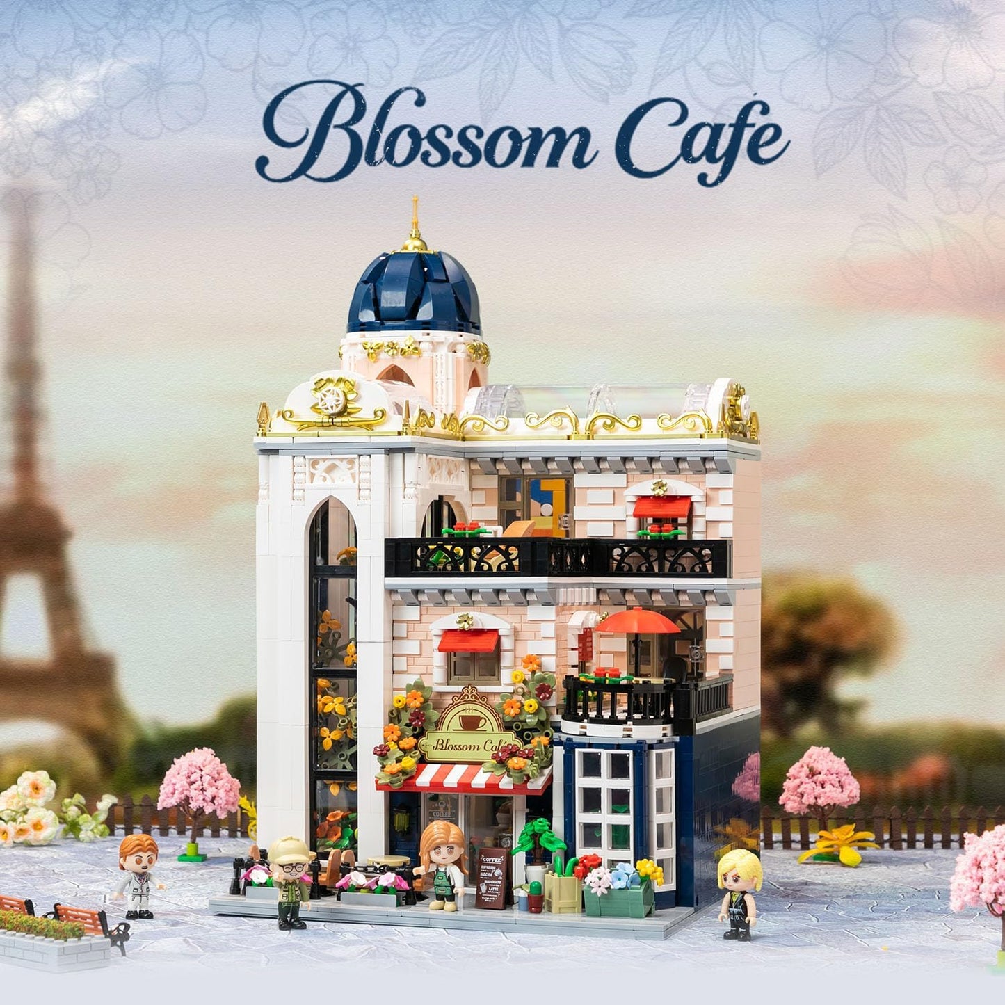 Pantasy 85032 Modular Building Blossom Café - Pariser Café 2850 Teile