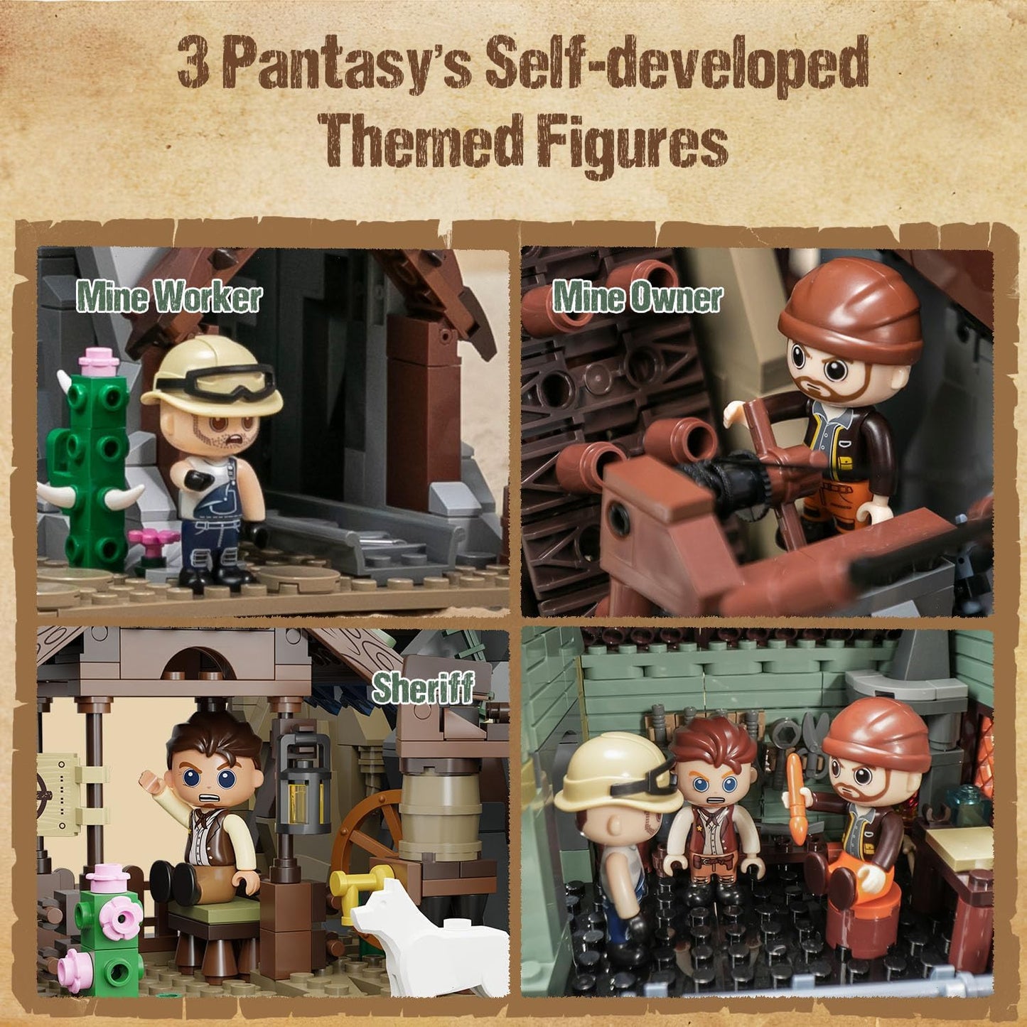 Pantasy 85025 motorisierte Western Goldmine Mine