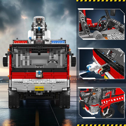 Mould King 19004 RC Technik Flughafen Feuerwehr Airport Rescue Truck - MaxiBricks GmbHMK-19004