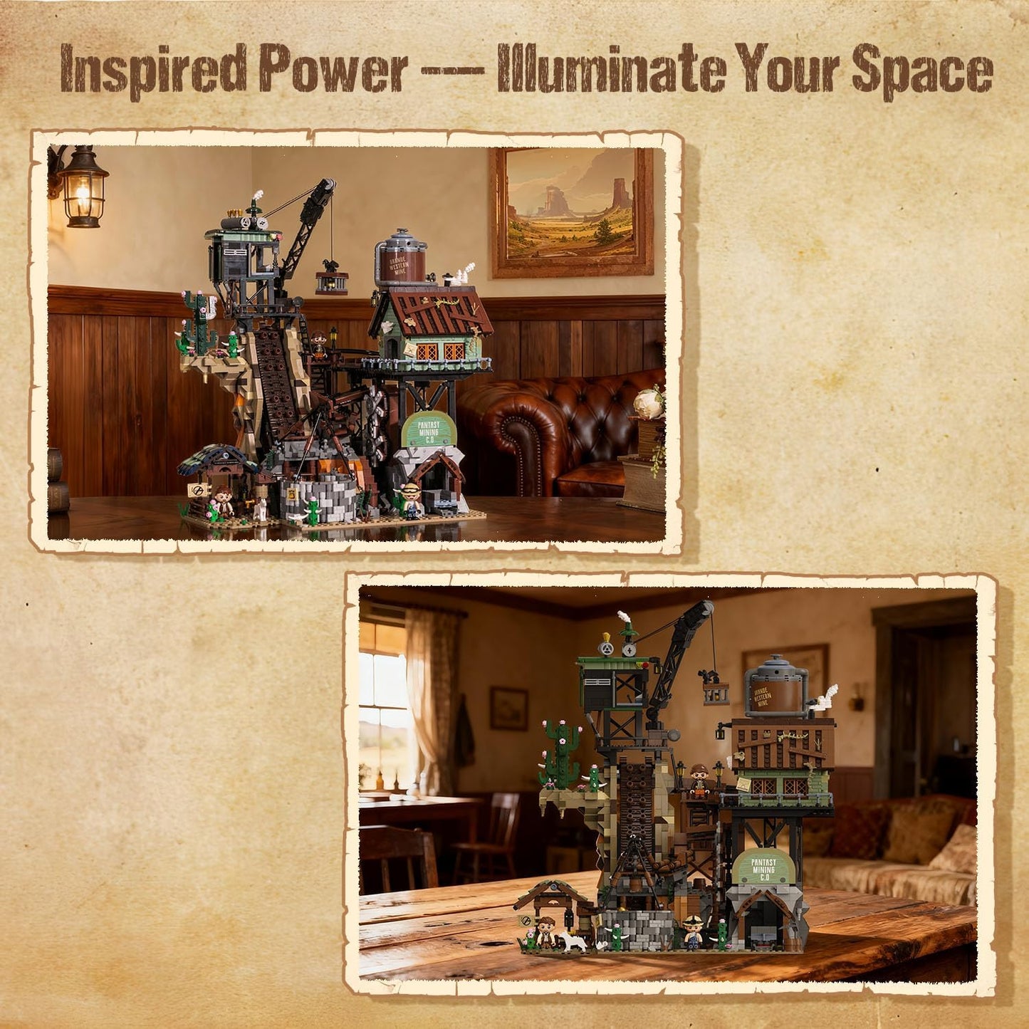 Pantasy 85025 motorisierte Western Goldmine Mine