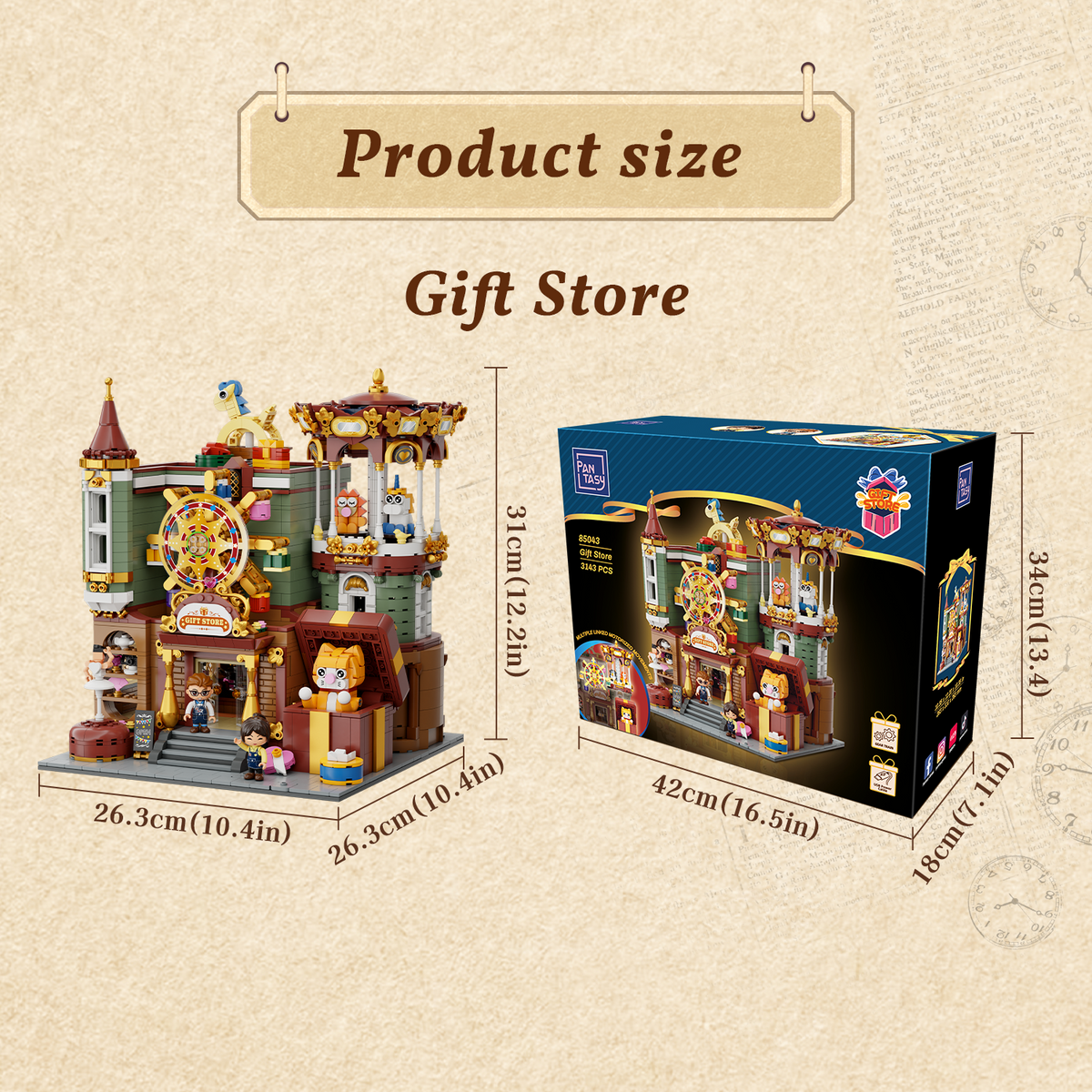 Pantasy 85043 Geschenkeladen Modular Building motorisiert