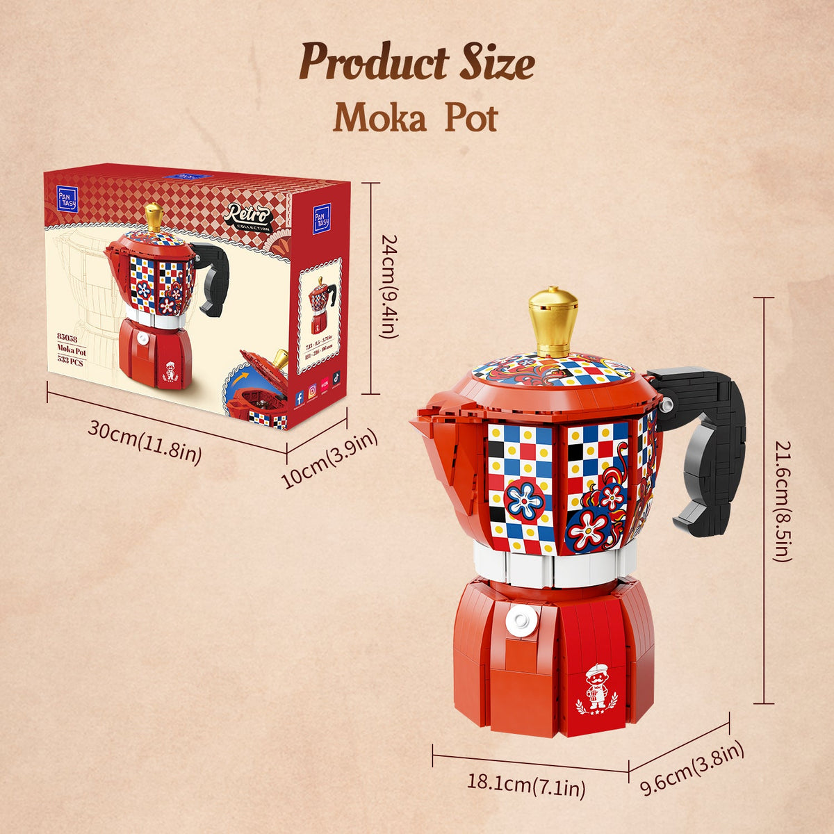 Pantasy 85058 Mokkakanne Espressokocher