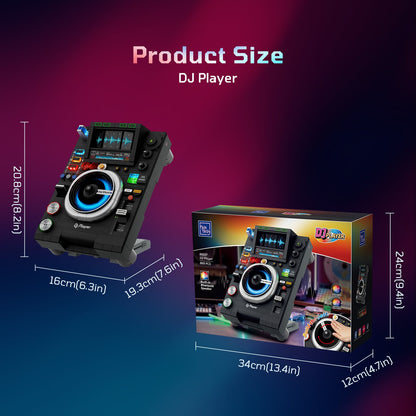 Pantasy 85037 DJ Plattenspieler mit Bluetooth & LED