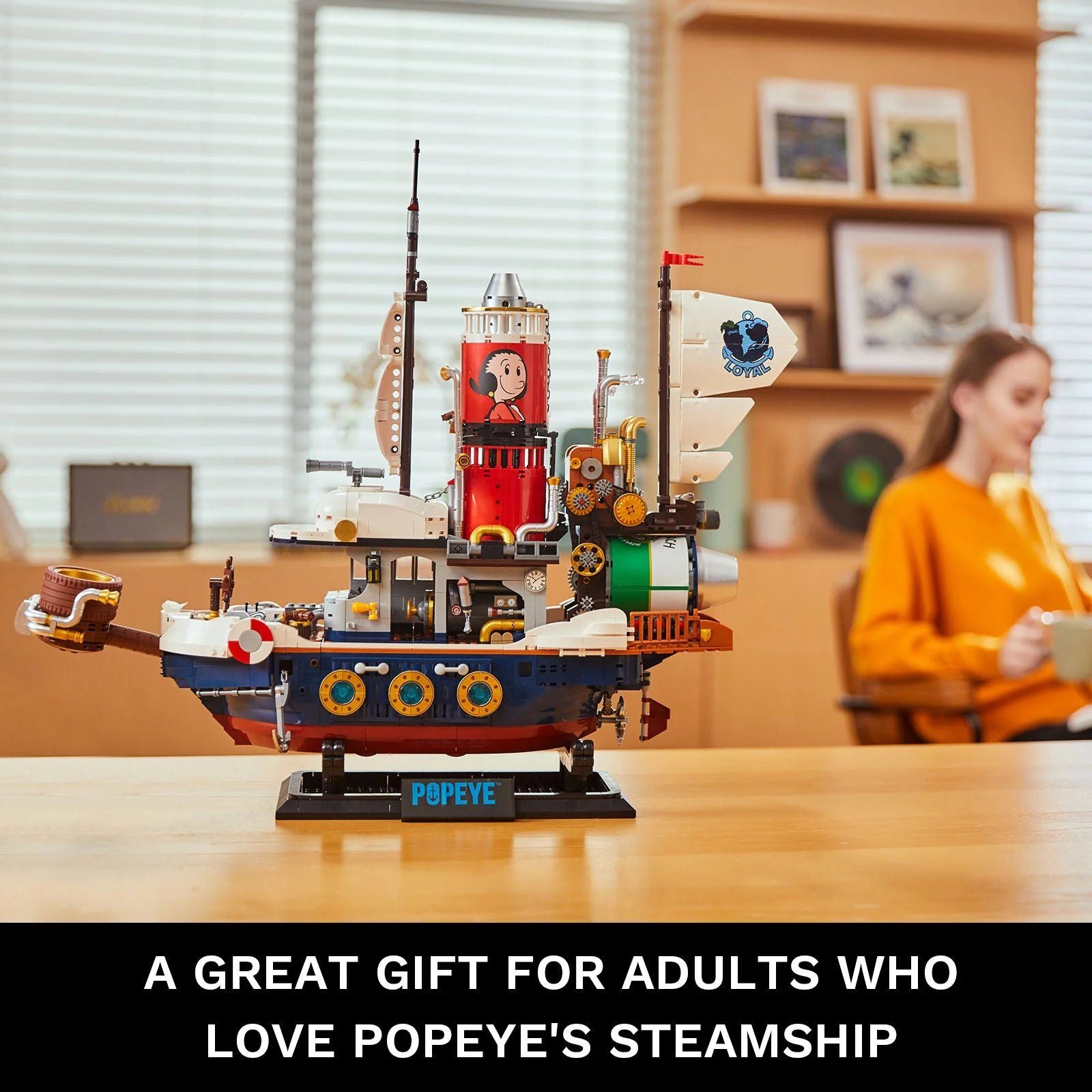 Pantasy 86402 Popeye Dampfschiff 2500 Teile Schiff Sailor Adventure Ship MaxiBricks