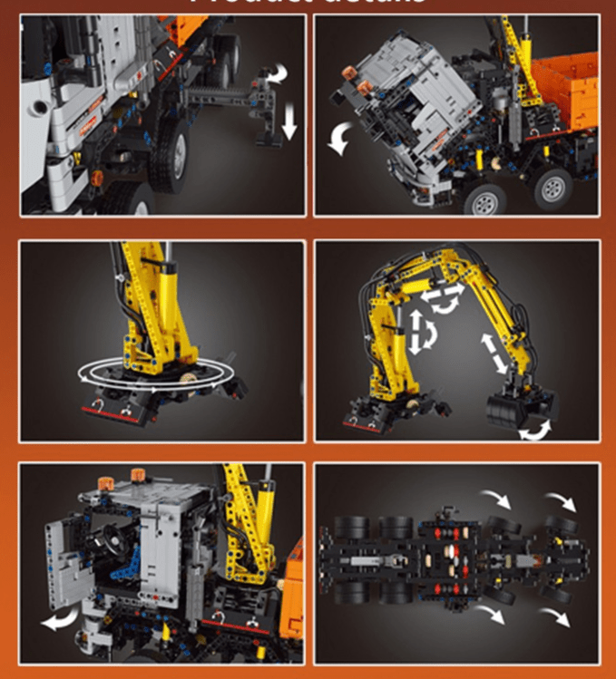 Mould King 19007 RC Pneumatik Truck LKW Arocs - MaxiBricks GmbHMK-19007