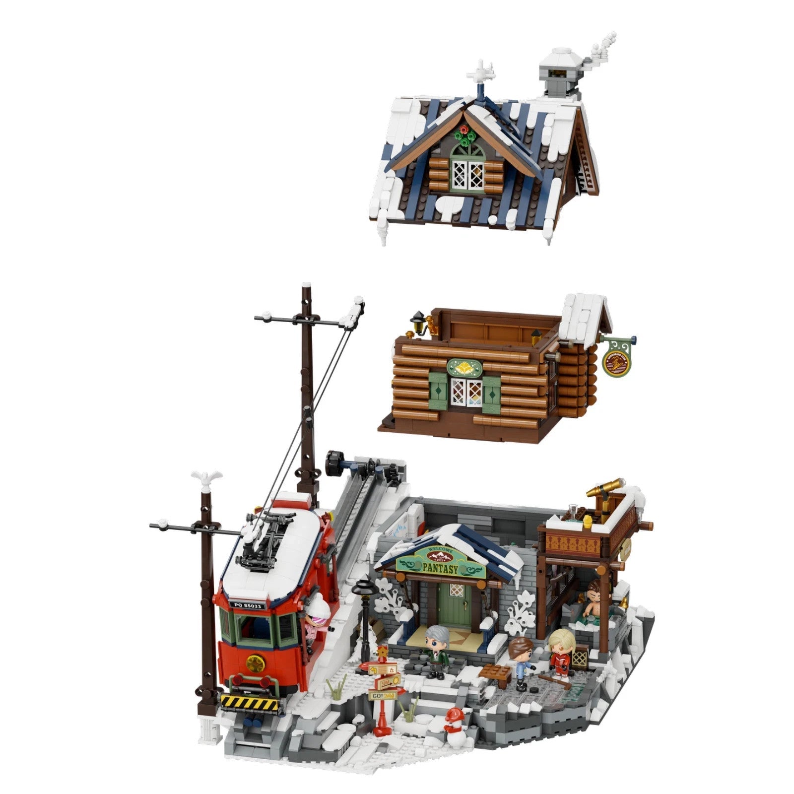 Pantasy 85033 Winterlicher Berghütte - MaxiBricks GmbH85033