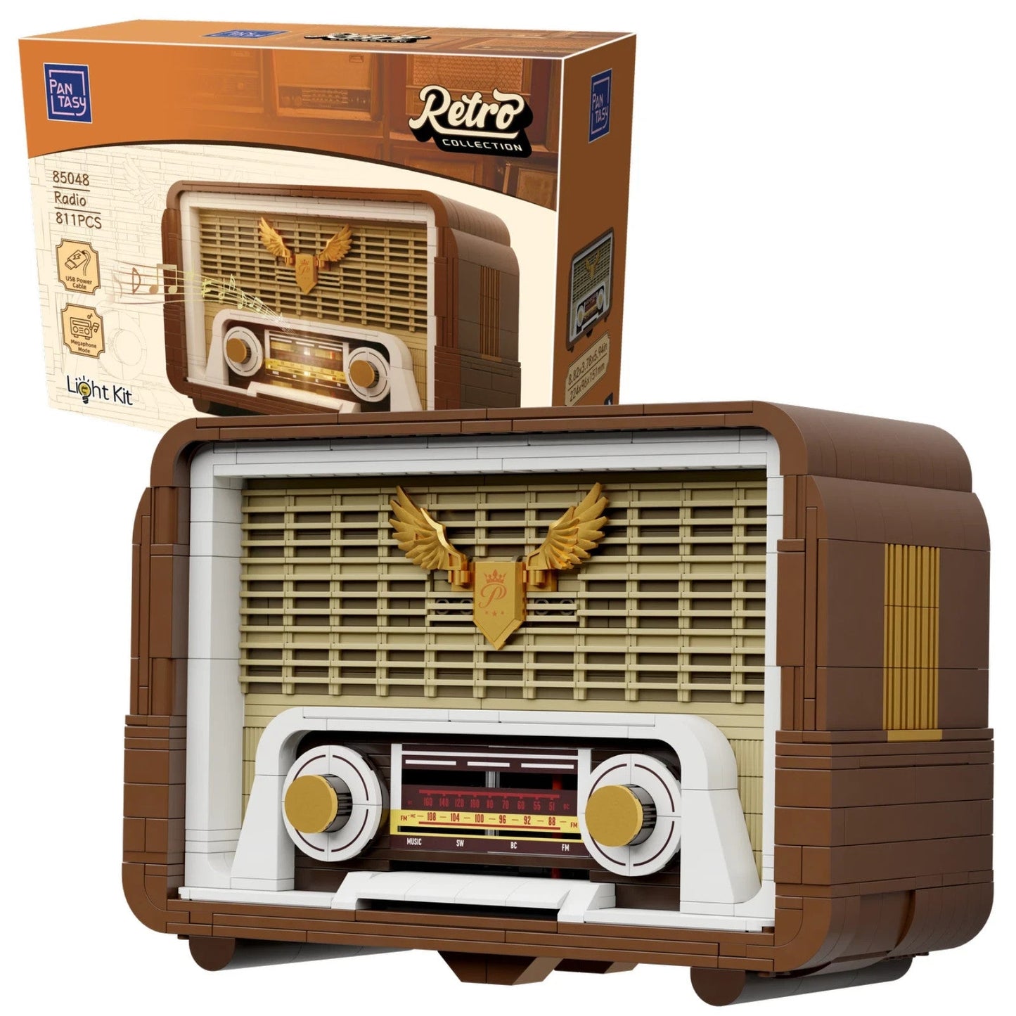 Pantasy 85048 Retro Radio Lautsprecher - MaxiBricks GmbH85048