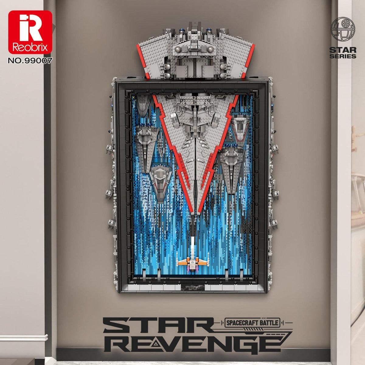 Reobrix 99007 Raumschiff 3D-Bilderrahmen Wandbild Sci-Fi - MaxiBricks GmbH99007