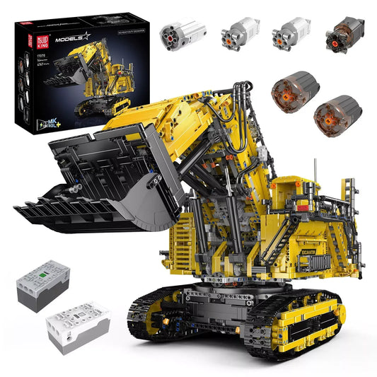 Mould King 17070 RC Raupenbagger Gelb - MaxiBricks