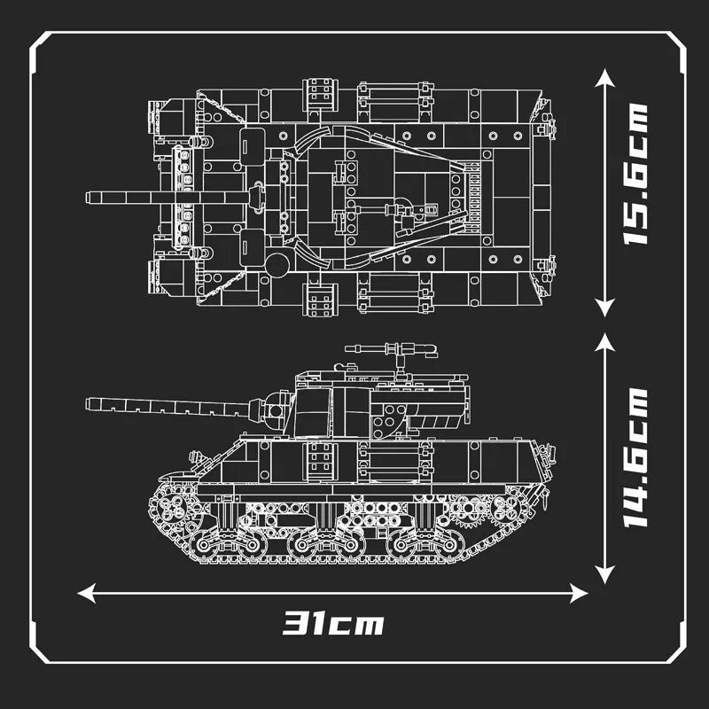 Mould King 20034 RC Schwerer Panzer Tank Mein Shop