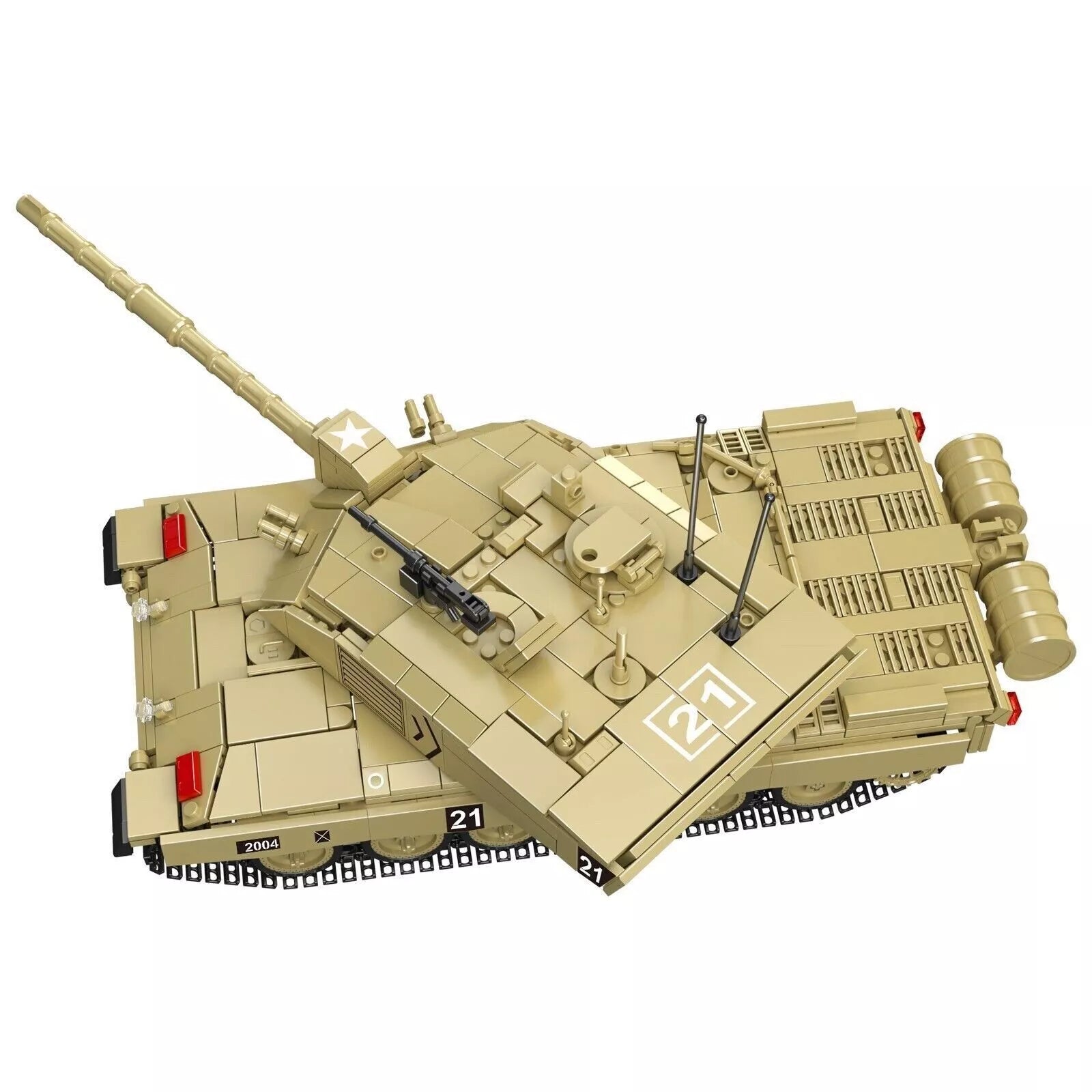 Mould King 20037 Carro Armato Telecomandato | 1129 Pezzi | Modellino Militare Challenger 2 | Compatibile Altre Marche | App E RC