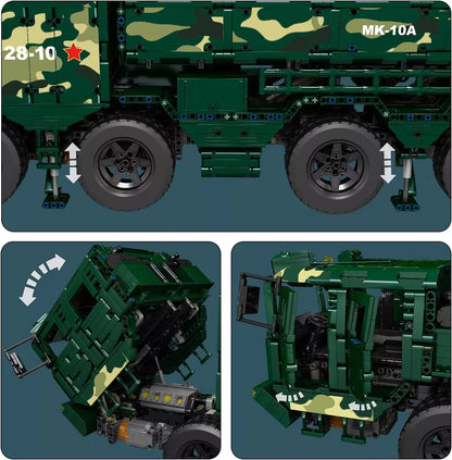 Mould King 20008 RC Technik Militär Raketen Truck MaxiBricks