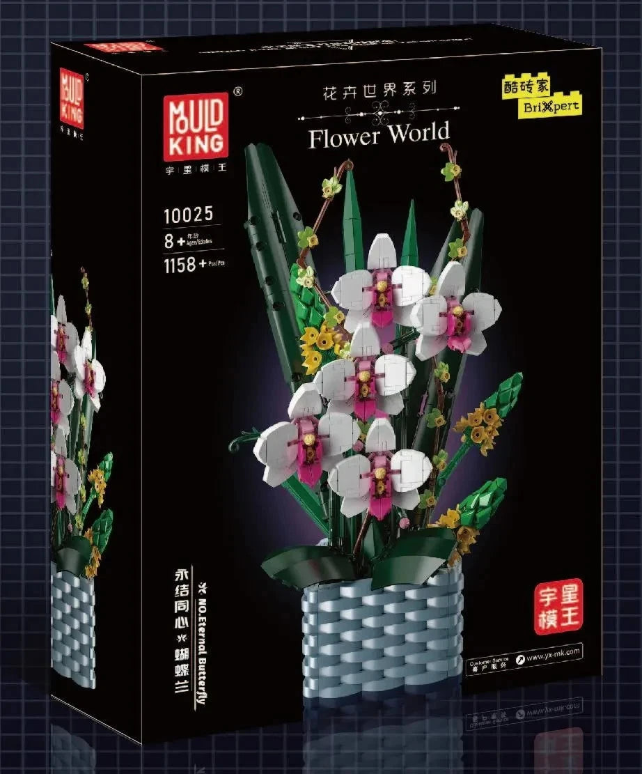 Mould King 10025 Nachtorchidee Blume Orchidee MaxiBricks