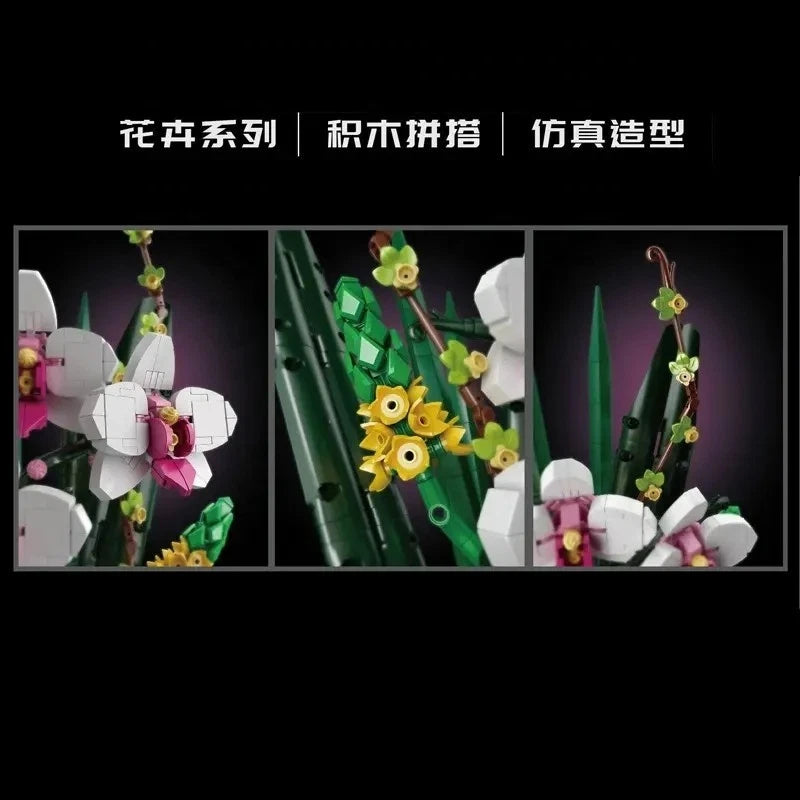 Mould King 10025 Nachtorchidee Blume Orchidee MaxiBricks