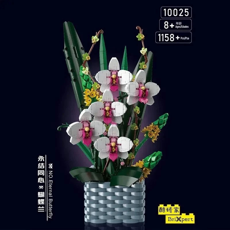 Mould King 10025 Nachtorchidee Blume Orchidee MaxiBricks