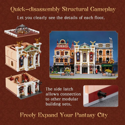 Pantasy 85019 The Opera House Modular Building 3518 Teile Opern Haus MaxiBricks