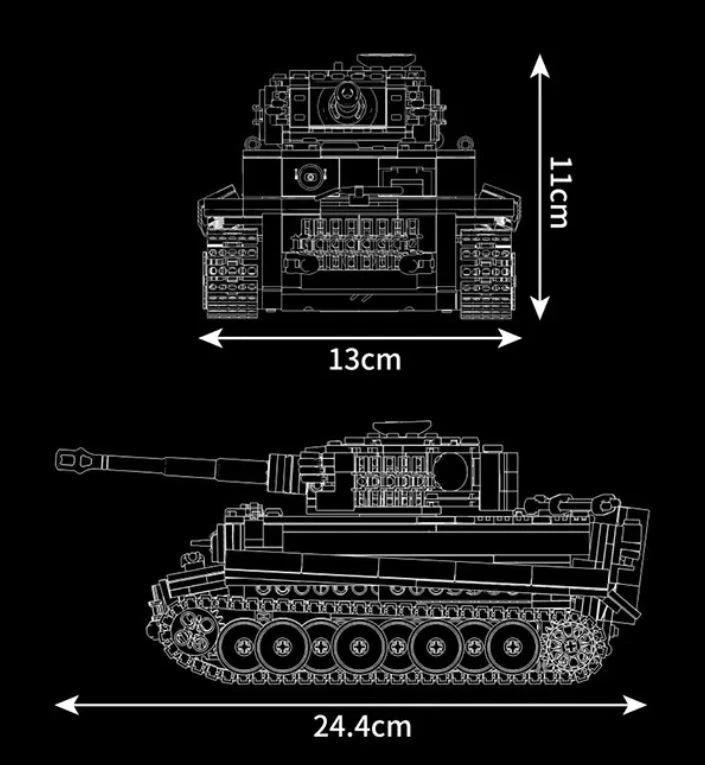 Mould King 20014 RC Technik Tiger Panzer ferngesteuert - MaxiBricks GmbHMK-20014