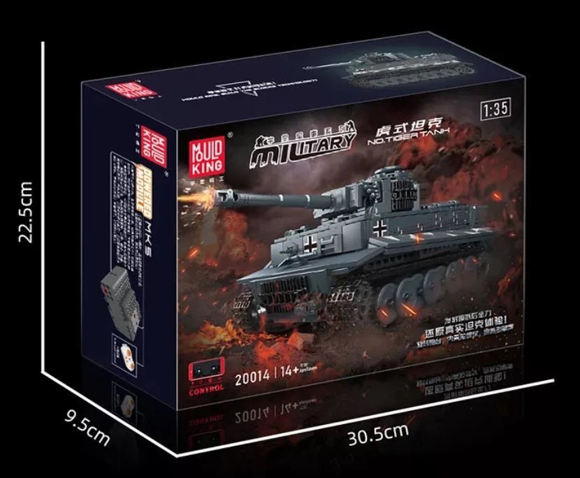 Mould King 20014 RC Technik Tiger Panzer ferngesteuert - MaxiBricks GmbHMK-20014