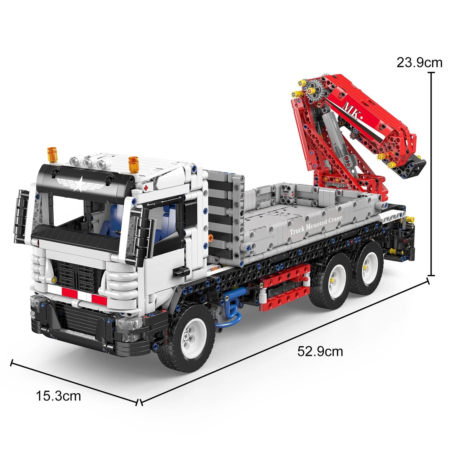 Mould King 17063 RC Technik LKW mit Pritschenkran MaxiBricks