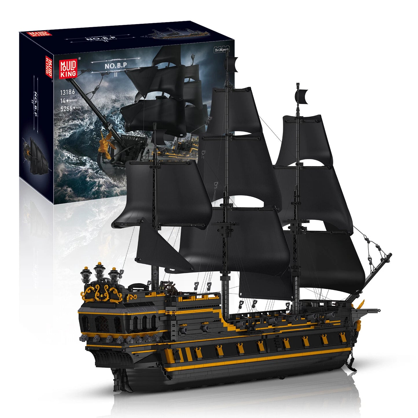 Mould King 13186 The Black Pearl Piratenschiff MaxiBricks