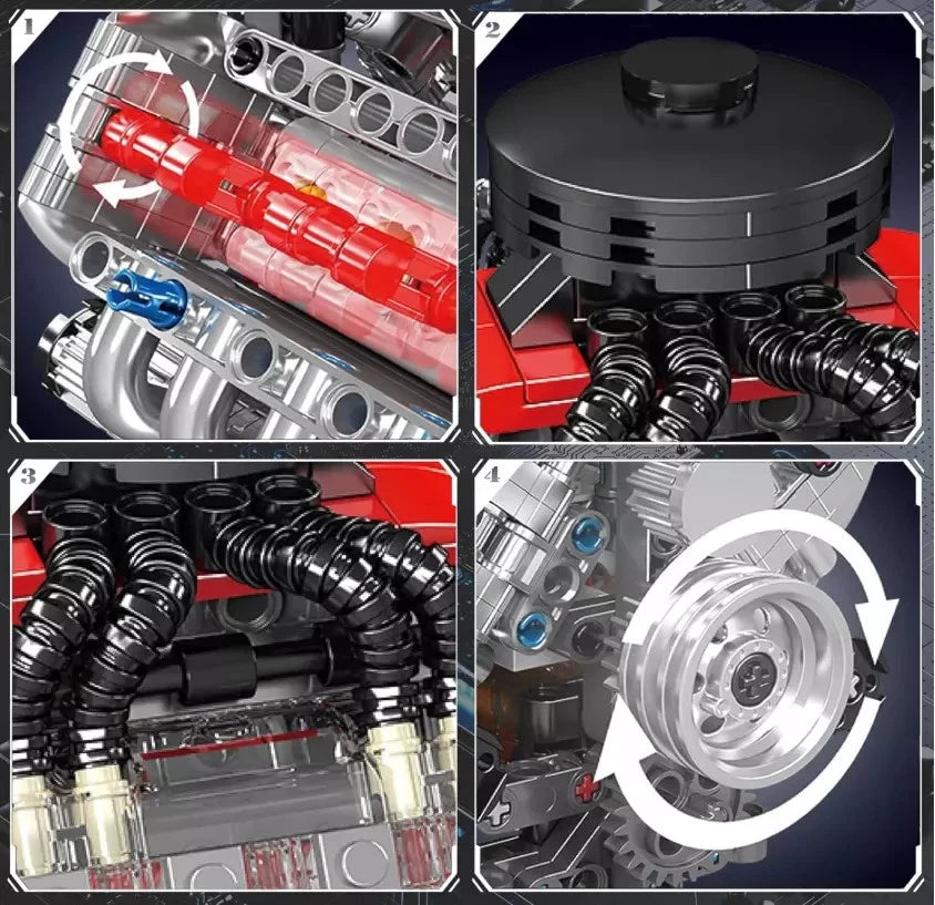 Mould King 10171 Technik V8 Ottomotor Engine Mein Shop