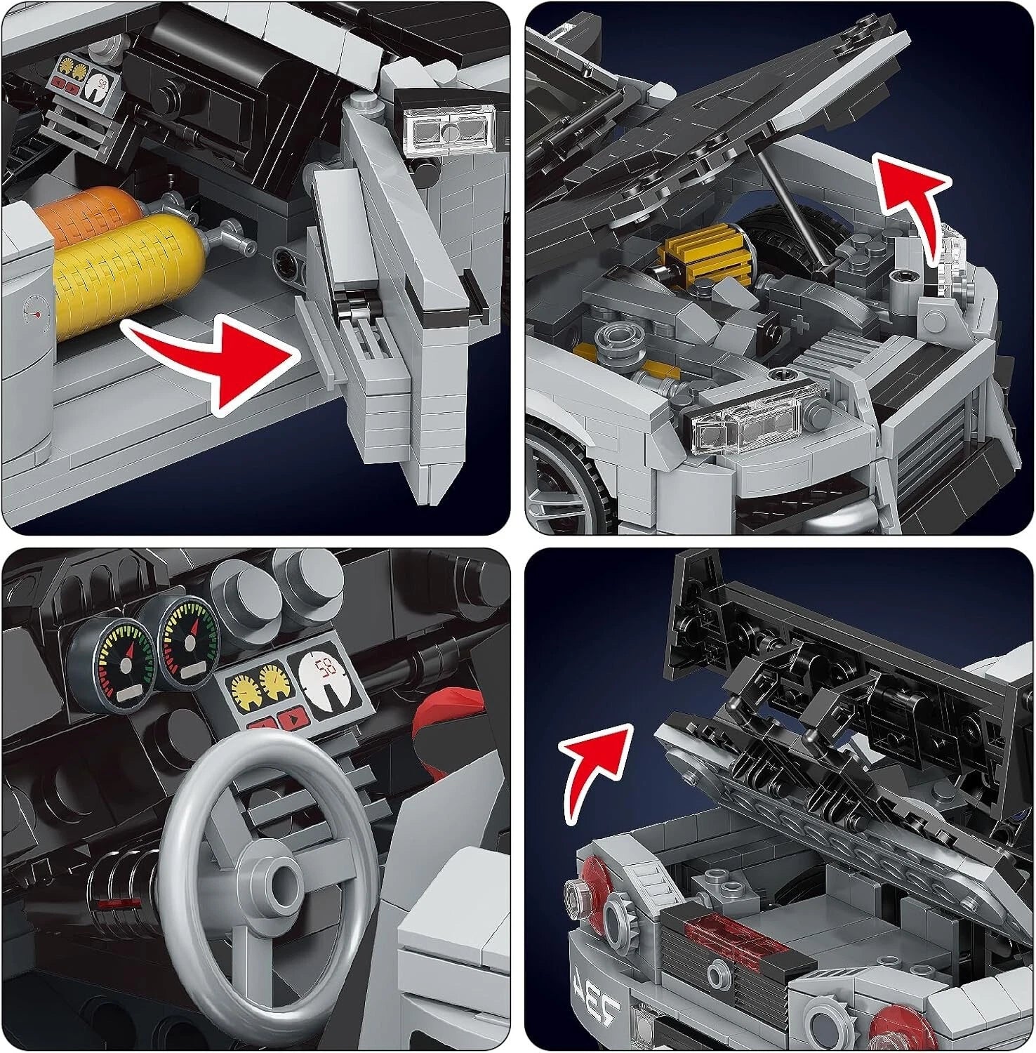 Mould King 10113 Skyline GT - R Sportwagen Auto Klemmbausteine - MaxiBricks GmbHMK-10113