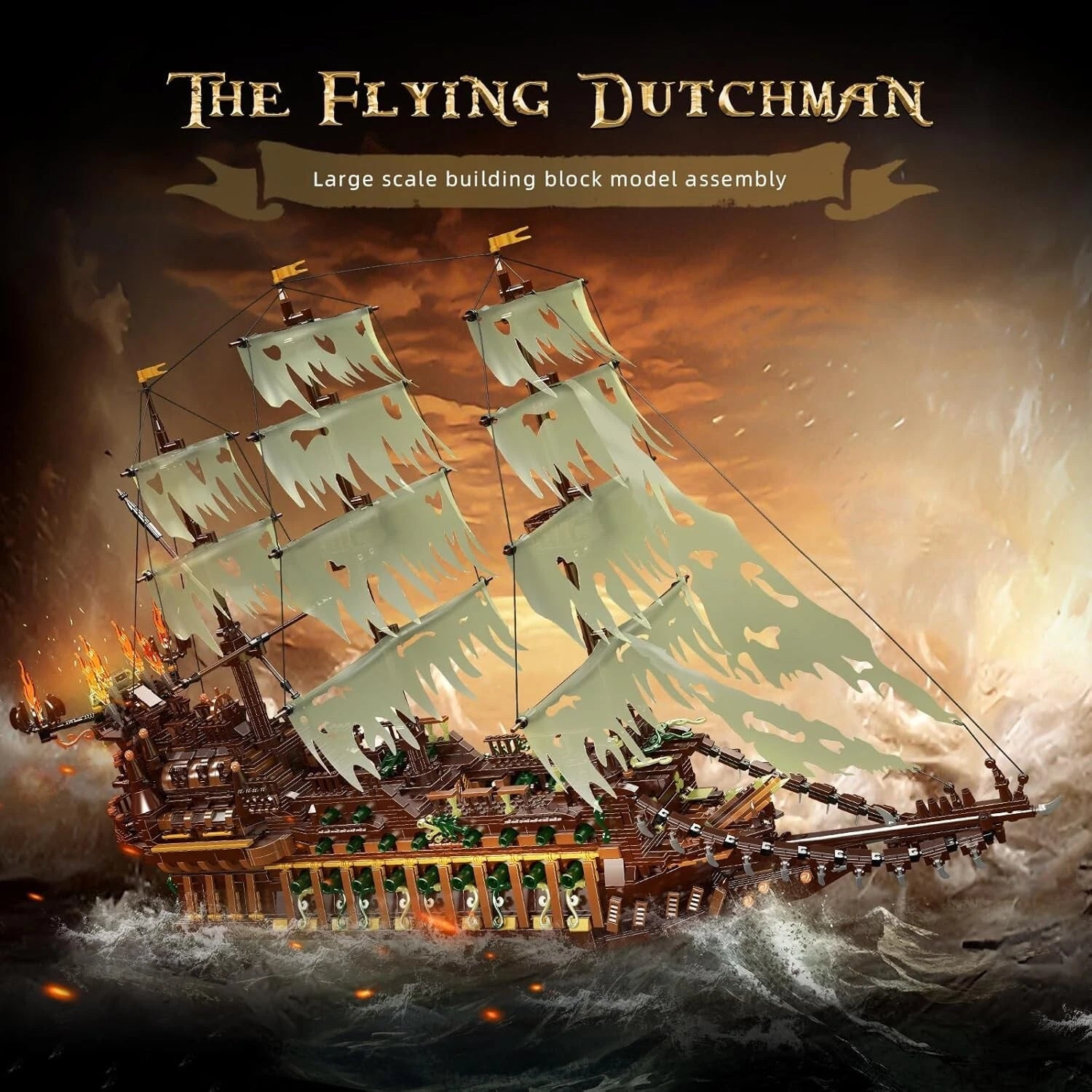 Mould King 13197 Flying Dutchman Piratenschiff MaxiBricks