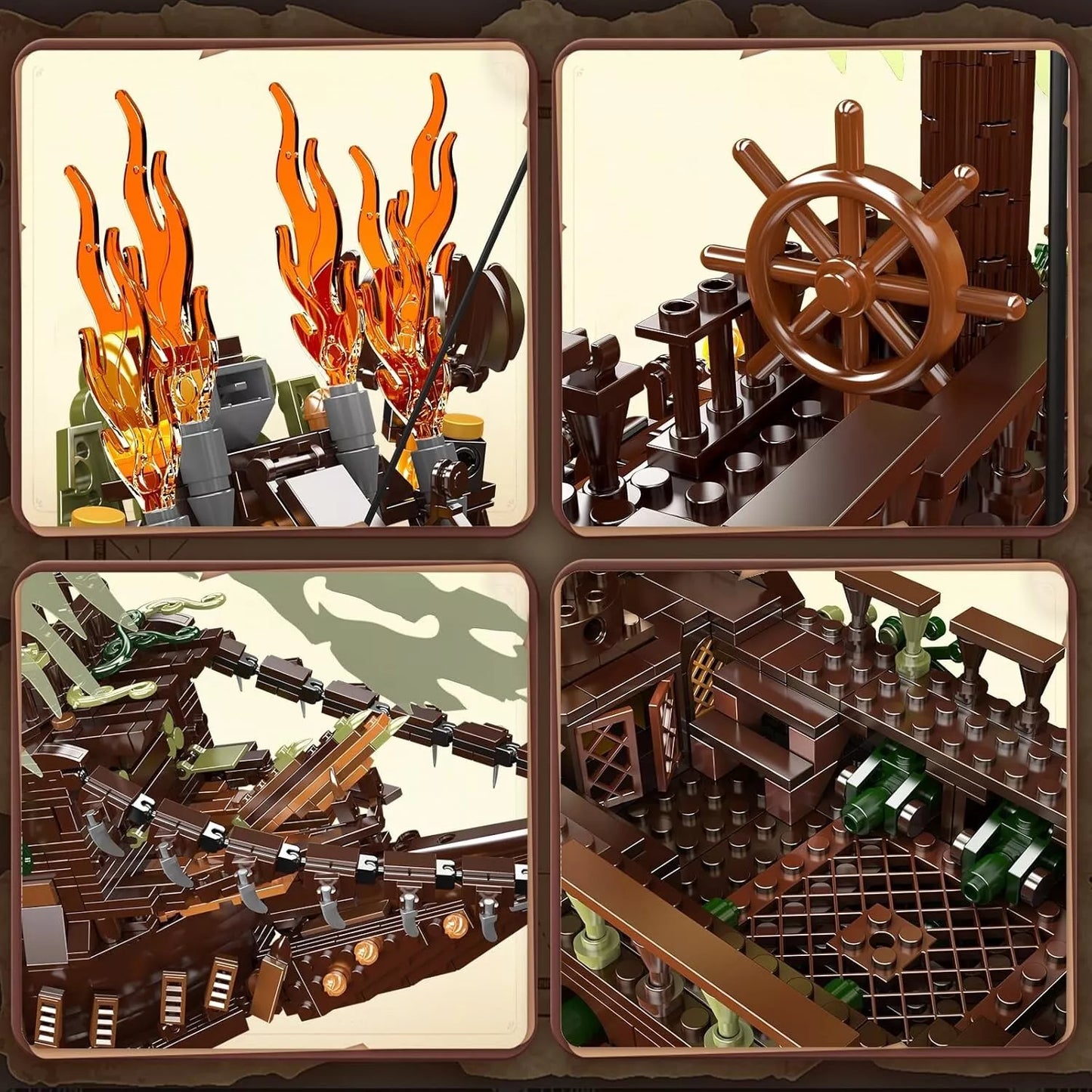 Mould King 13197 Flying Dutchman Piratenschiff MaxiBricks