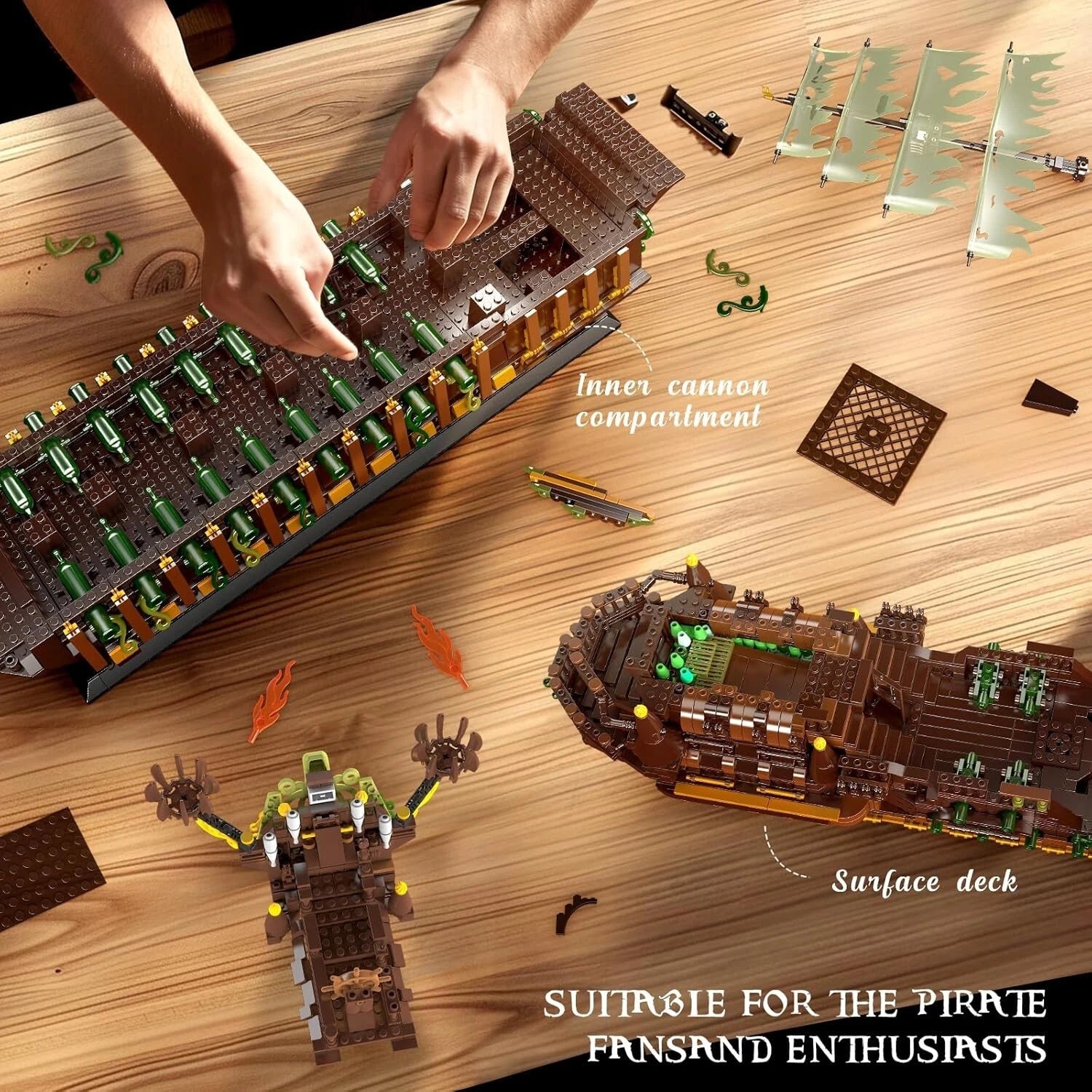 Mould King 13197 Flying Dutchman Piratenschiff MaxiBricks