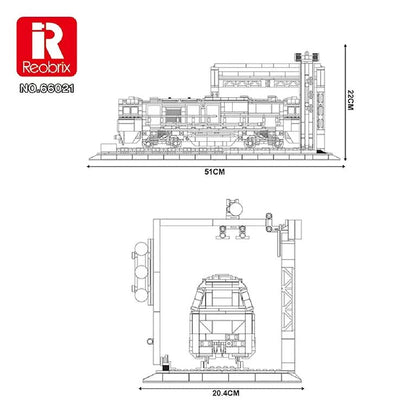 Reobrix 66021 Güterzug Lokomotive Diorama G2000 - MaxiBricks GmbHR-66021