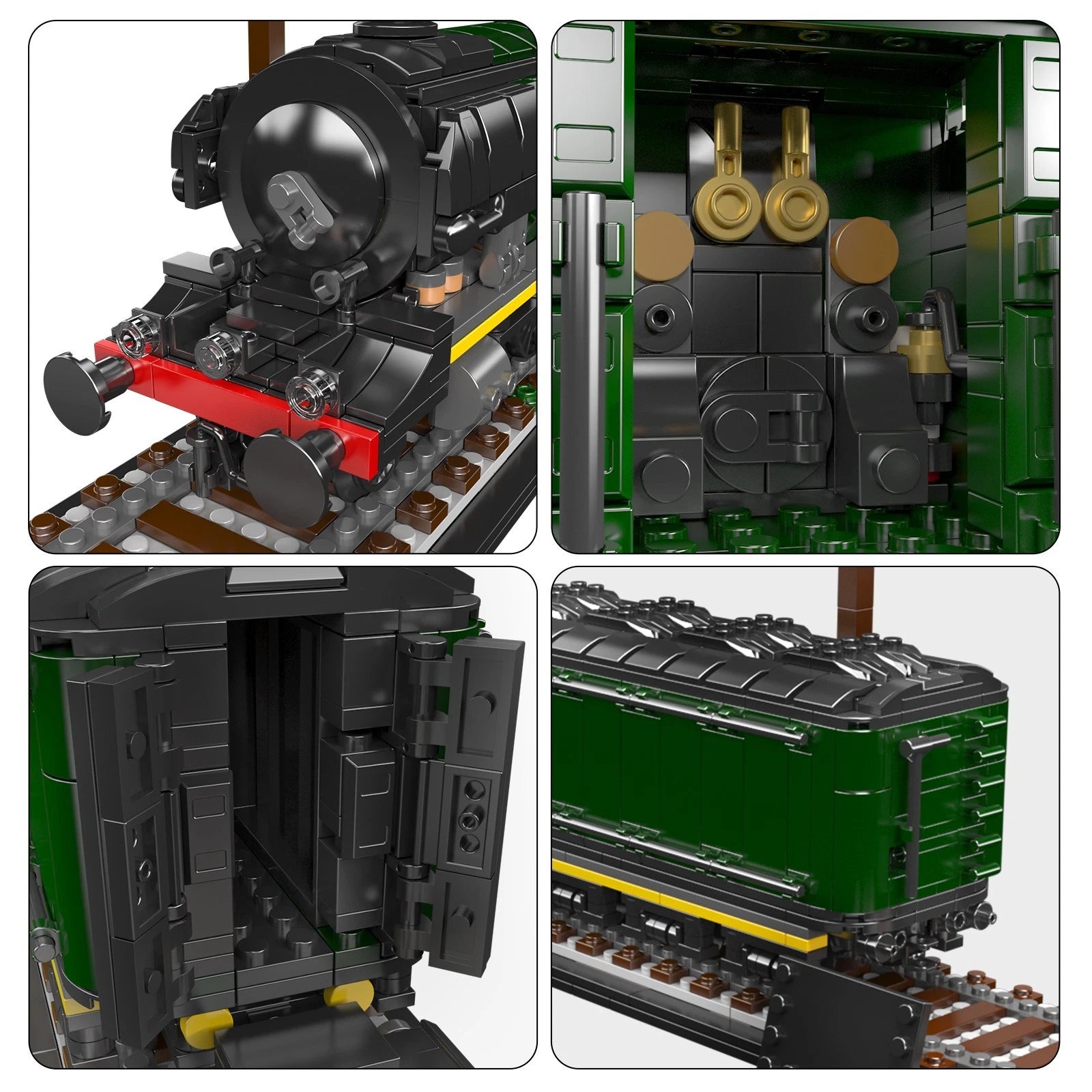 Mould King 12044 Flying Scotsman Dampflokomotive Zug Mein Shop