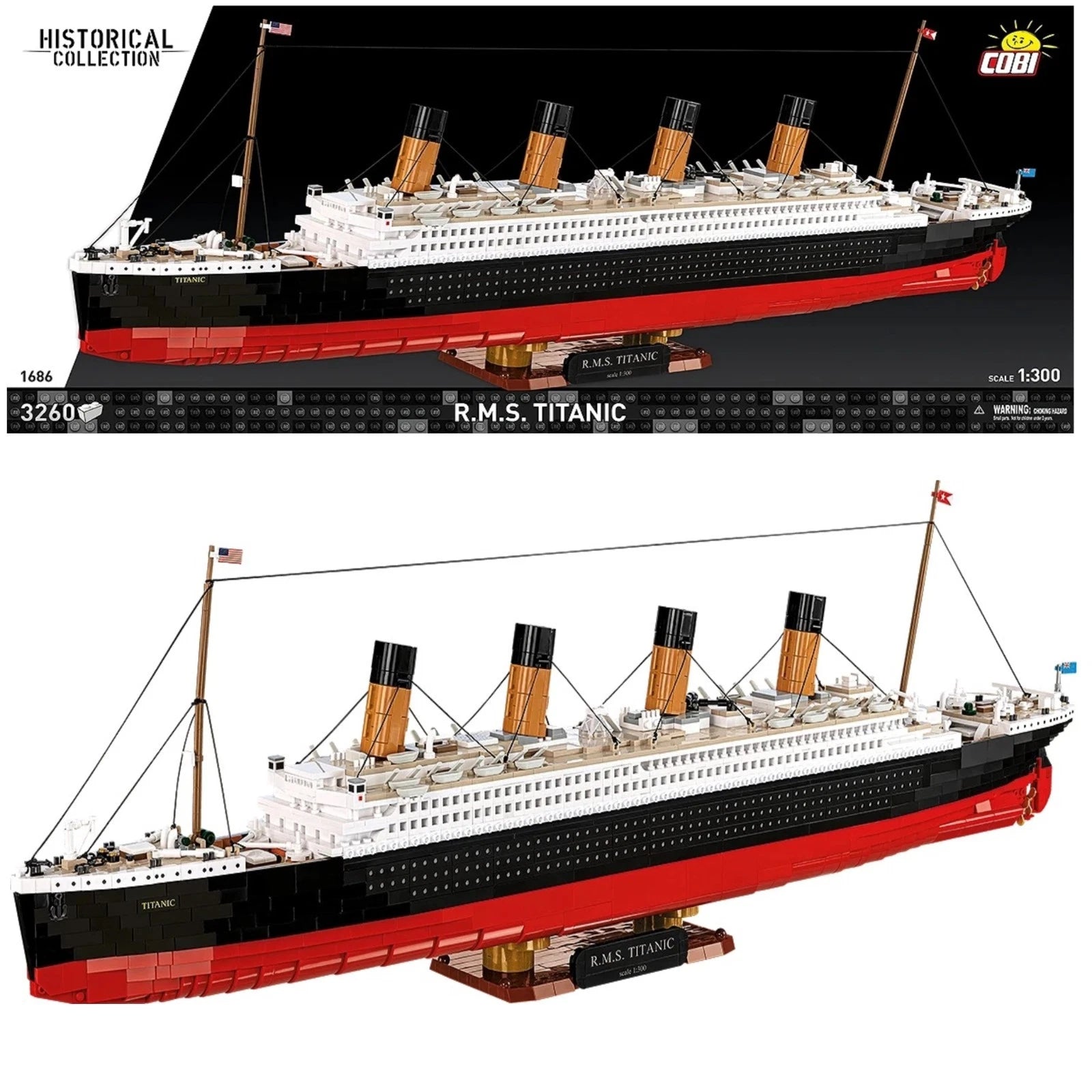 Cobi RMS Titanic 1:300 Passagierschiff Schiff MaxiBricks