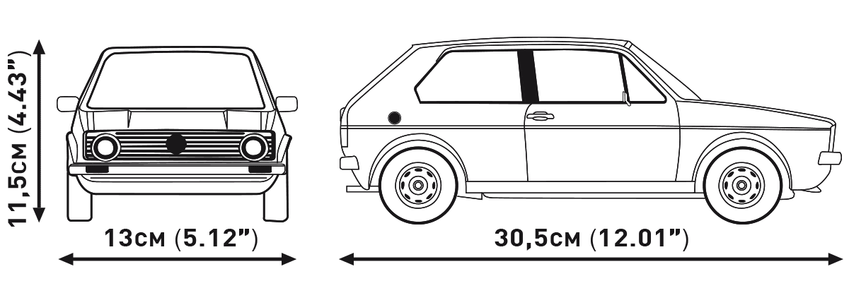 Cobi 24358 Volkswagen Golf GTI (1976 - 1983) Executive Edition - MaxiBricks GmbHCOBI-24358