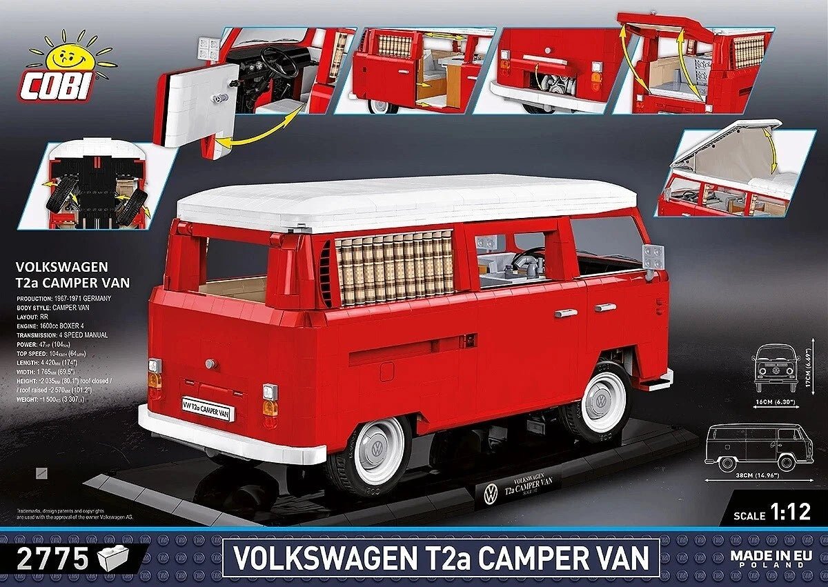 Cobi 24362 Volkswagen T2a Camper Van Executive Edition - MaxiBricks GmbHCOBI-24362