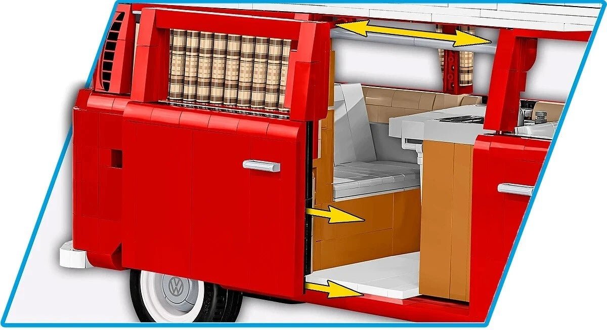 Cobi 24362 Volkswagen T2a Camper Van Executive Edition - MaxiBricks GmbHCOBI-24362