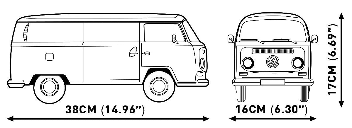 Cobi 24362 Volkswagen T2a Camper Van Executive Edition - MaxiBricks GmbHCOBI-24362