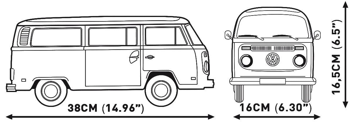 Cobi 24362 Volkswagen VW T2b Bus Modell - Auto - MaxiBricks GmbHCOBI-5849