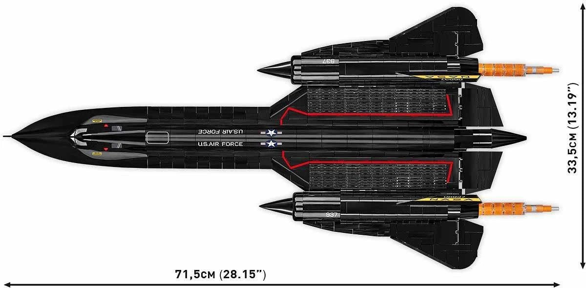 Cobi 5890 Lockheed Martin SR - 71 Blackbird Executive Edition NASA Flugzeug Jet - MaxiBricks GmbHCOBI-5890