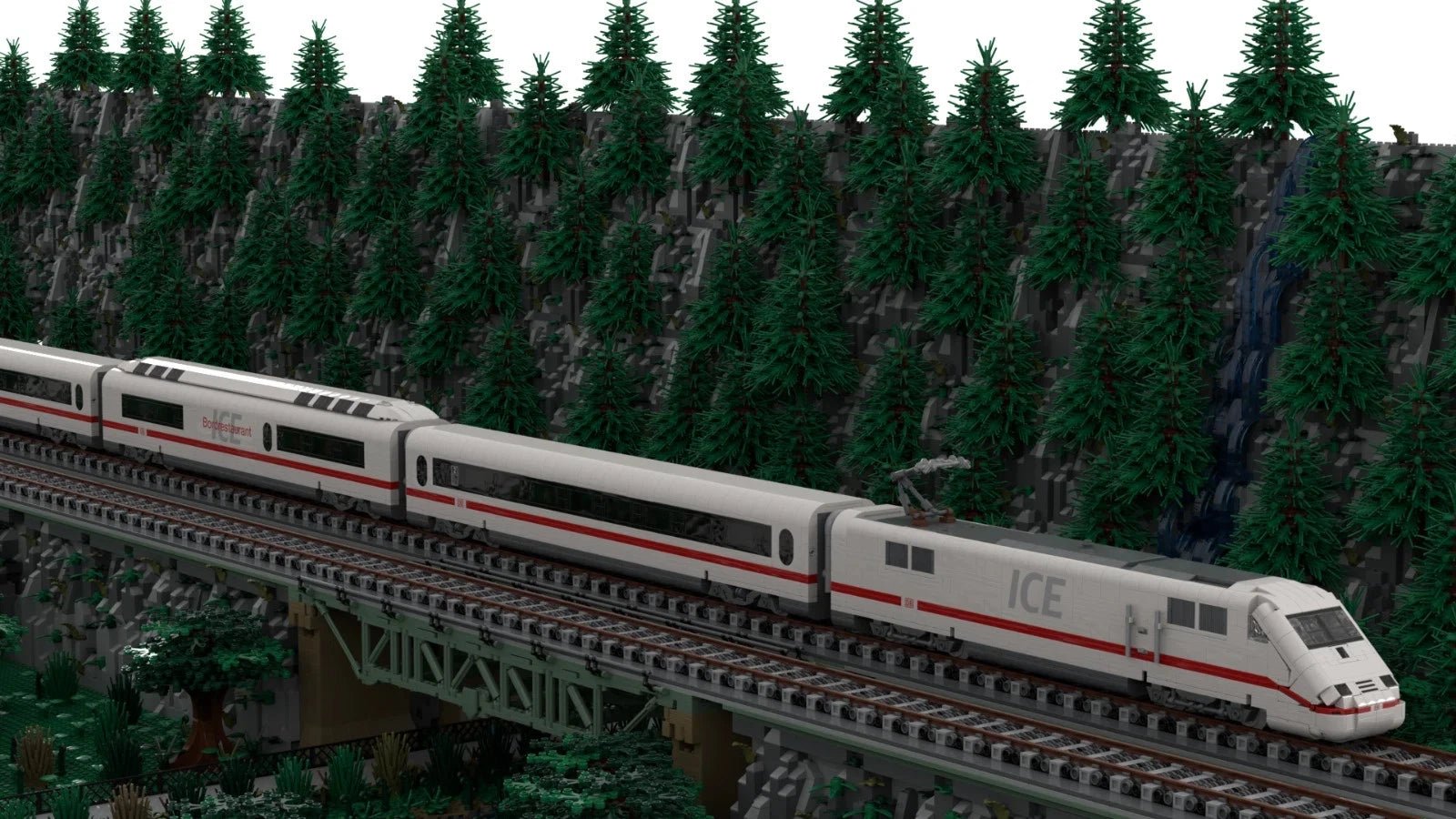 Stone Heap SH - 3008 & SH - 3009 Deutsche Bahn ICE Komplettset mit 5.240 Teilen - MaxiBricks GmbH
