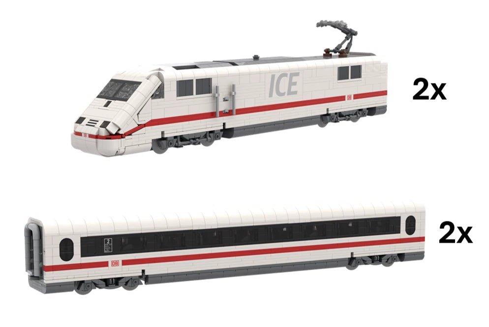 Stone Heap SH - 3008 & SH - 3009 Deutsche Bahn ICE Komplettset mit 5.240 Teilen - MaxiBricks GmbH