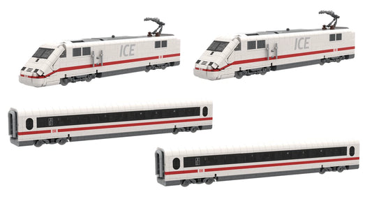 Stone Heap SH-3008 & SH-3009 Deutsche Bahn ICE Set 5.240 Klemmbausteine MaxiBricks