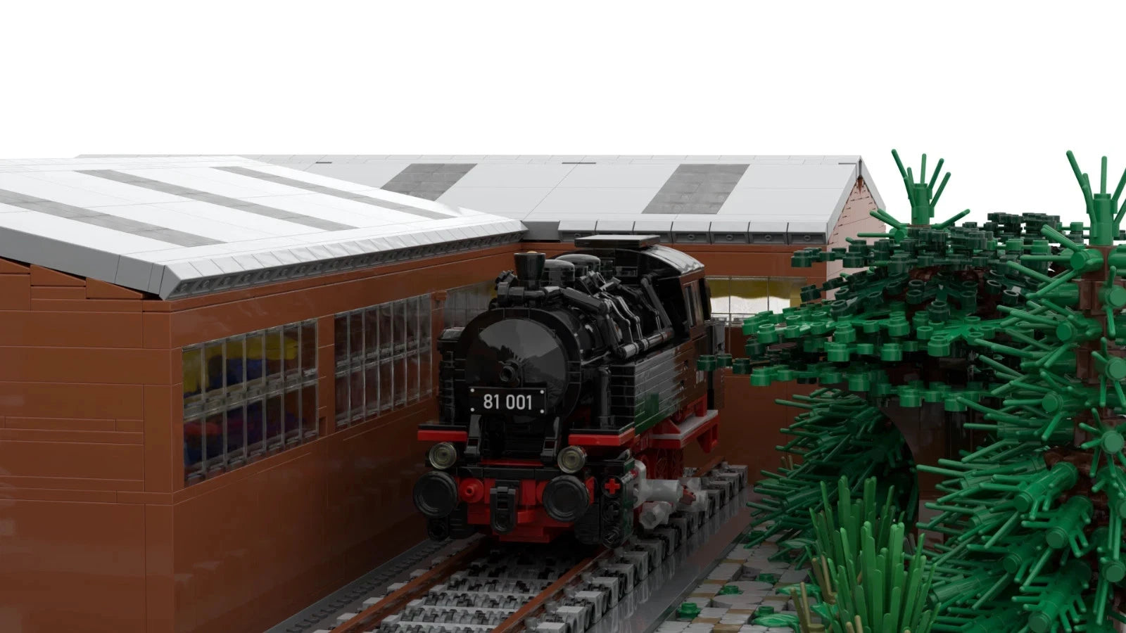 Stone Heap SH-3007 BR 81 Dampflokomotive Zug Lok - 964 Klemmbausteine MaxiBricks