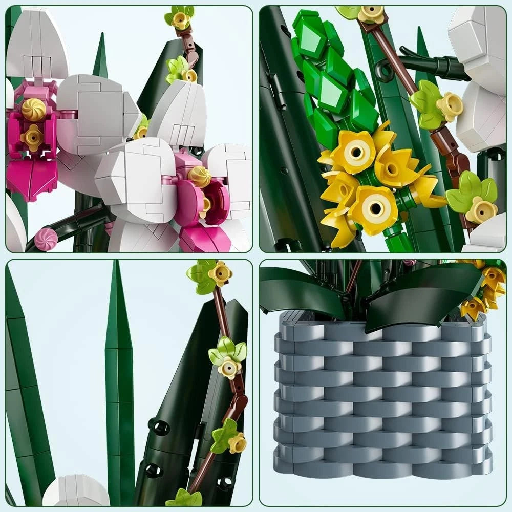 Mould King 10025 Nachtorchidee Blume Orchidee MaxiBricks