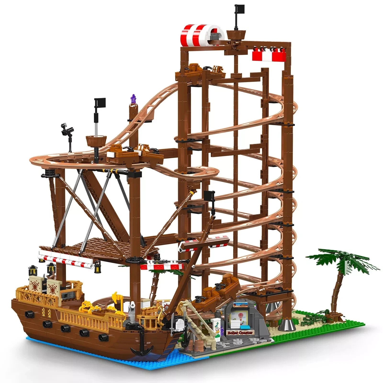 Mould King 11013 Piratenschiff Achterbahn Roller Coaster - MaxiBricks GmbHMK-11013